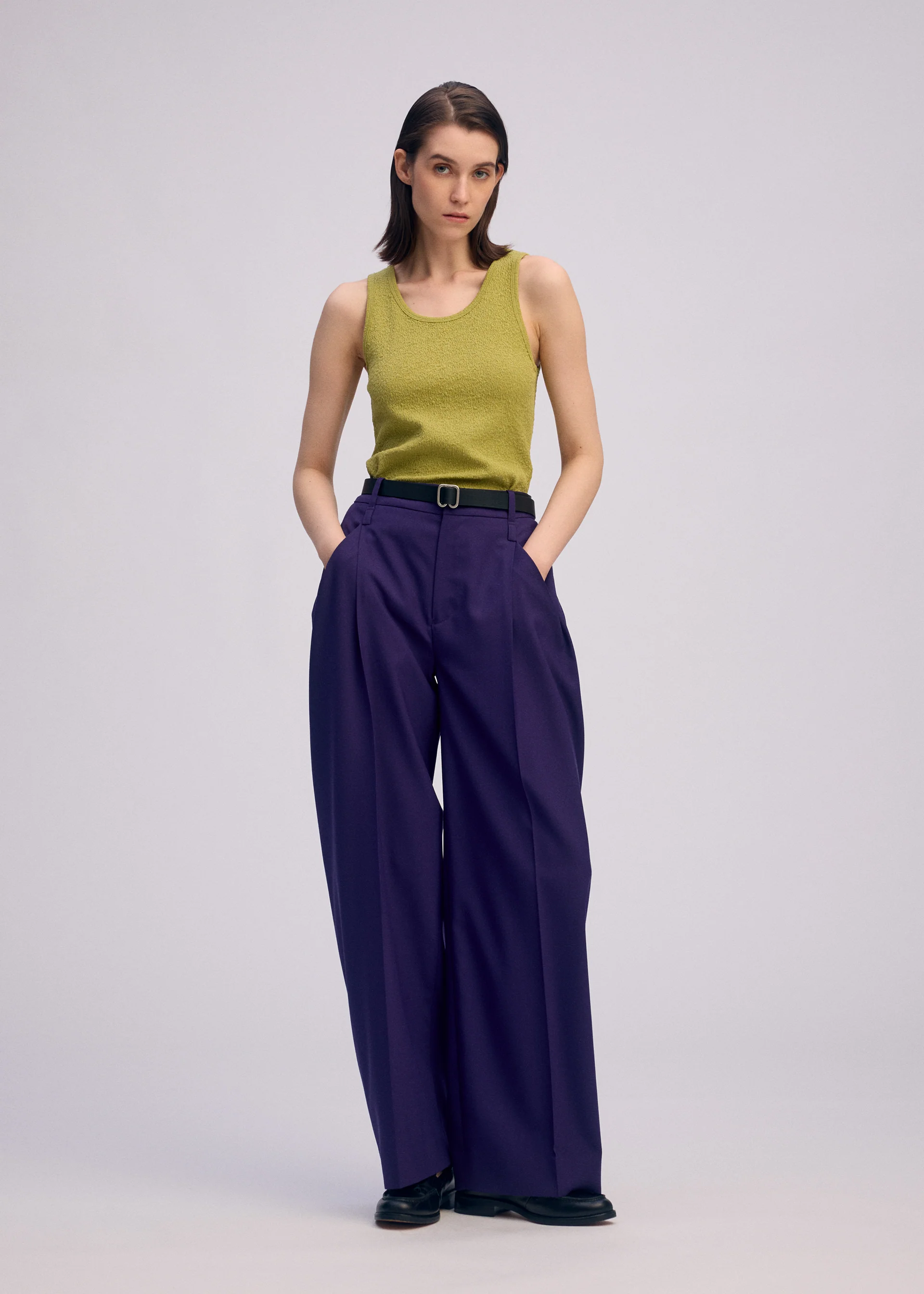 BELTED WOOL PANTS - Image 8