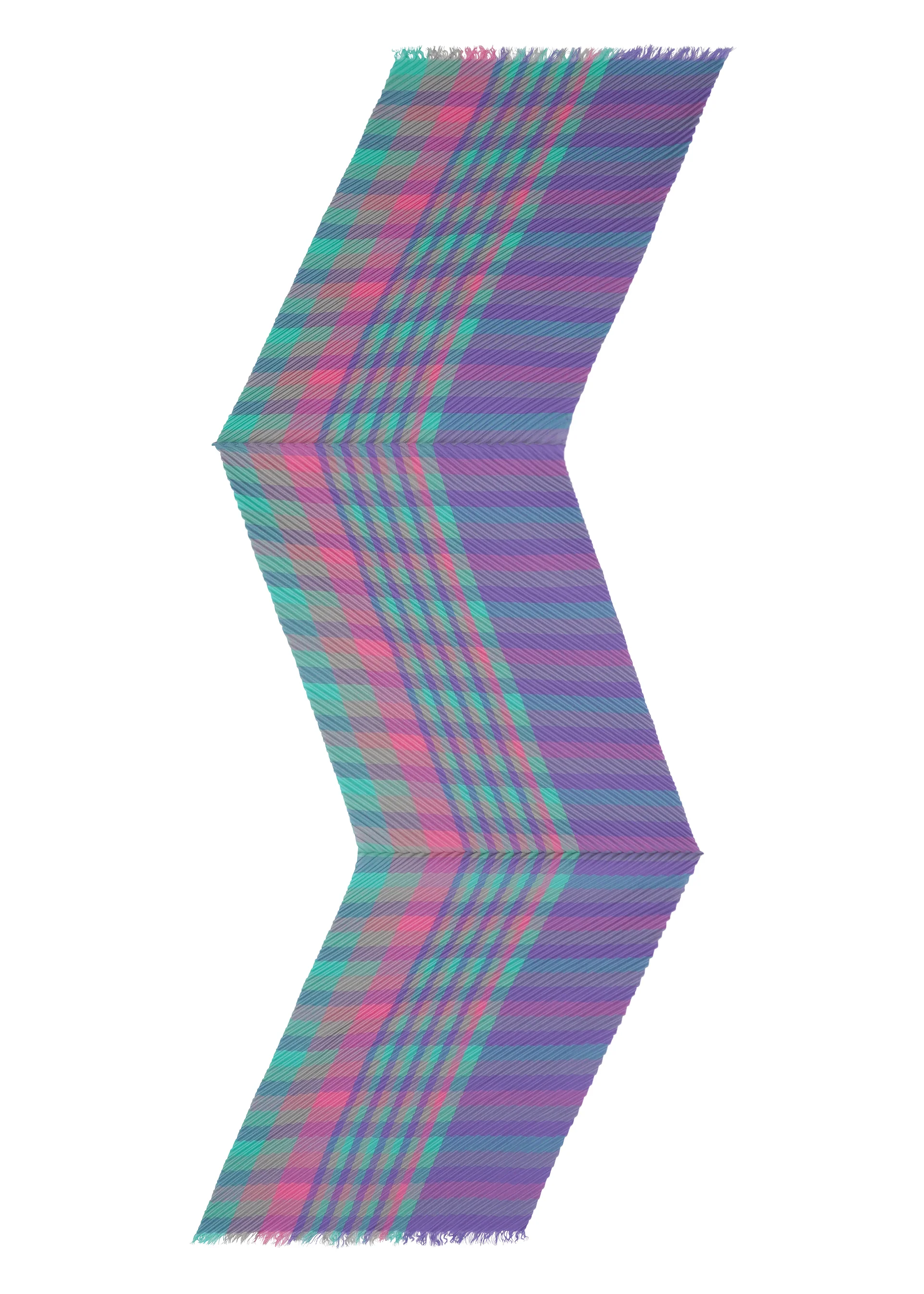 CHECK PLEATS STOLE - Image 5