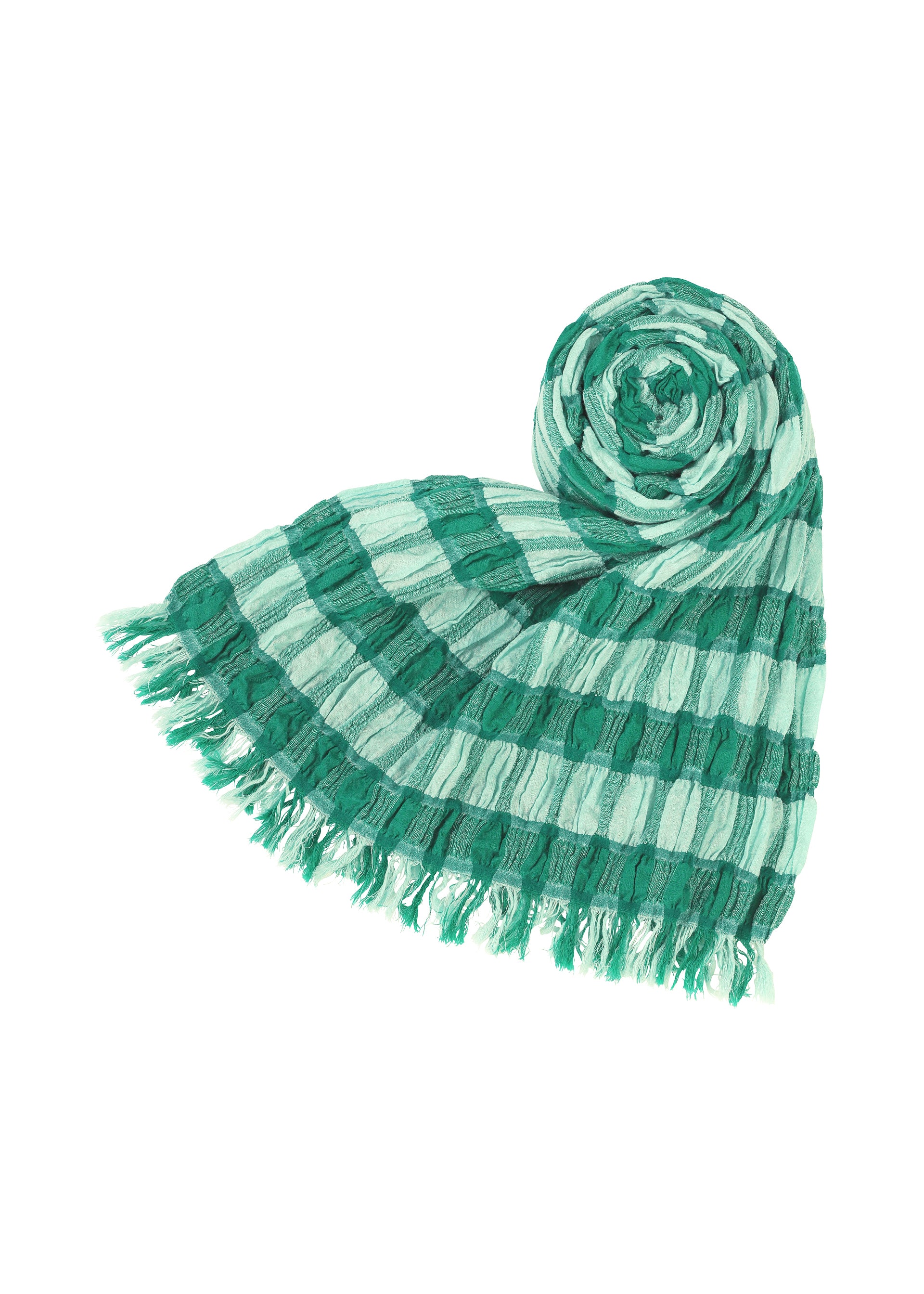 COTTON CHECK SCARF - Image 3